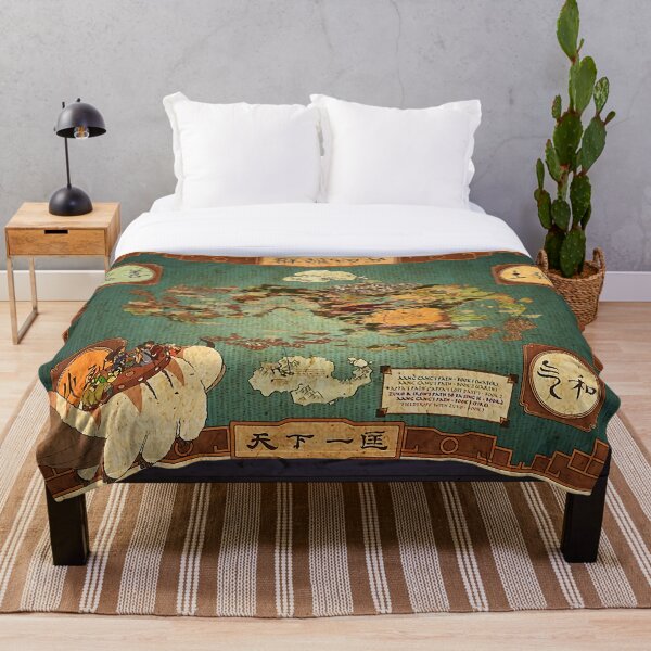 Avatar The Last Airbender Map Throw Blanket