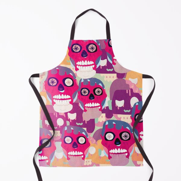 Item preview, Bright Pink Zombies Heads Pattern // Pink Colored Halloween // Halloween for Her // Zombies Halloween Pattern designed and sold by BLOOMY trends.