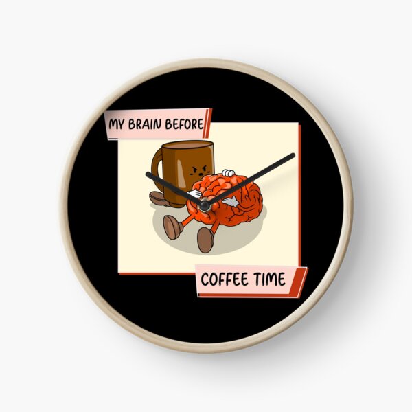 Item preview, My Brain Before Coffee Time designed and sold by Arva-Designs.