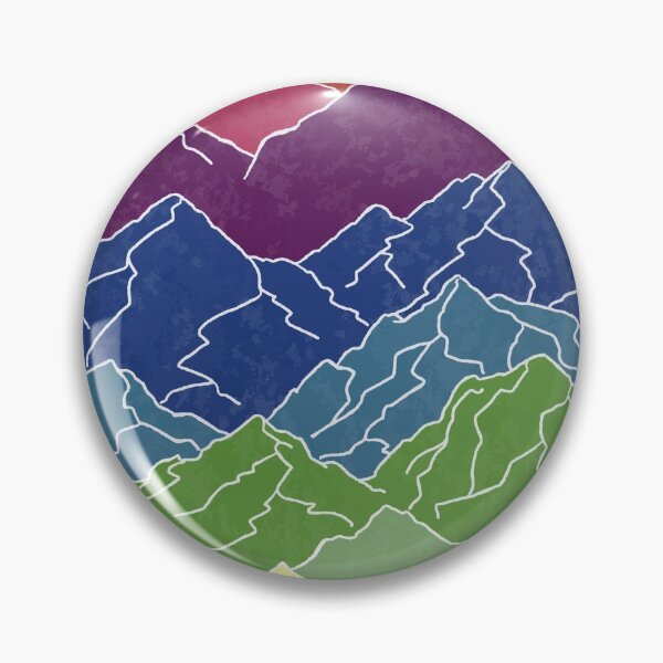 Item preview, Mountainscape in Rainbow designed and sold by blackheart creations.