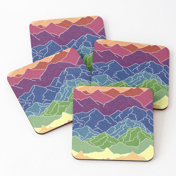 Item preview, Mountainscape in Rainbow designed and sold by blackheart creations.