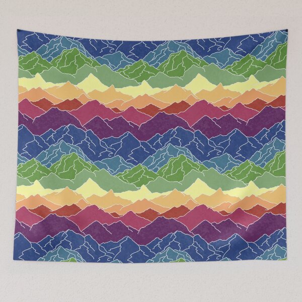 Item preview, Mountainscape in Rainbow designed and sold by blackheart creations.