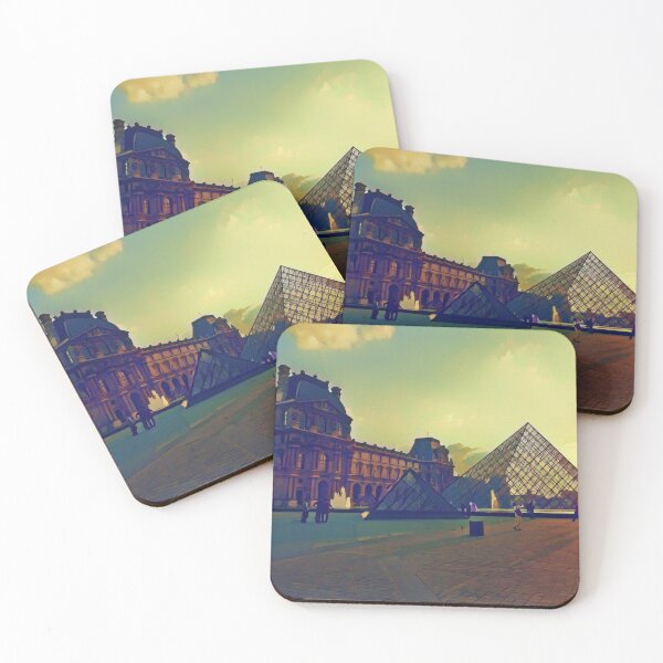 Item preview, Louvre at Sunset Illustration designed and sold by tremendoustees.