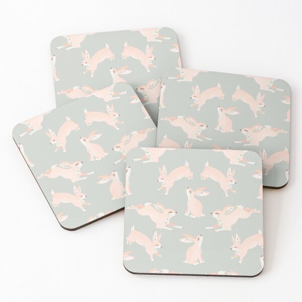 Item preview, "Dreamy Bunny" Cute & Playful Rabbit Pattern designed and sold by The Whiskey Ginger Design Shop.