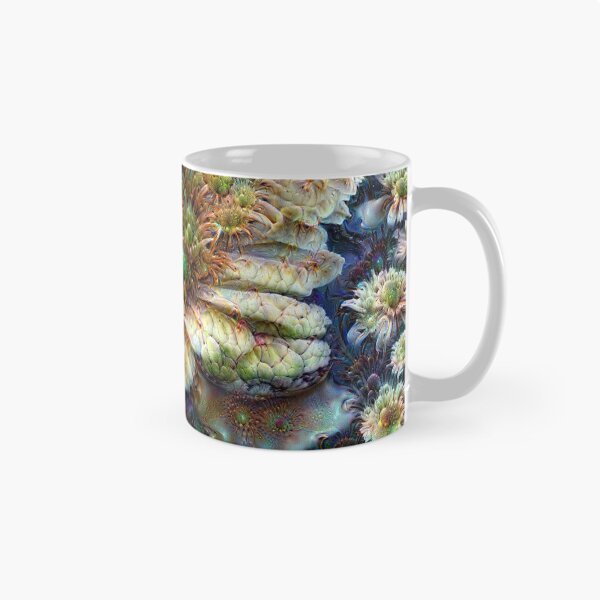 Item preview, 082320dd12 Zinnia with fractal modulations and many iterations of Deep Dream feedback.  designed and sold by Campbell Gallery.