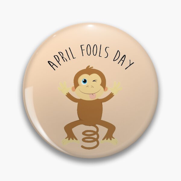 Item preview, Bounce Monkey Behind You - Happy April Fool's Day designed and sold by thewishdesigns.