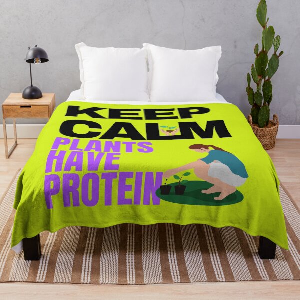 Item preview, Keep calm plants have protein designed and sold by Tecnofa.