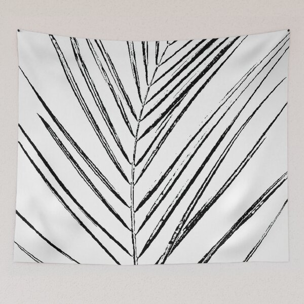 Item preview, Black and white palm branch designed and sold by Carlos Thomas.