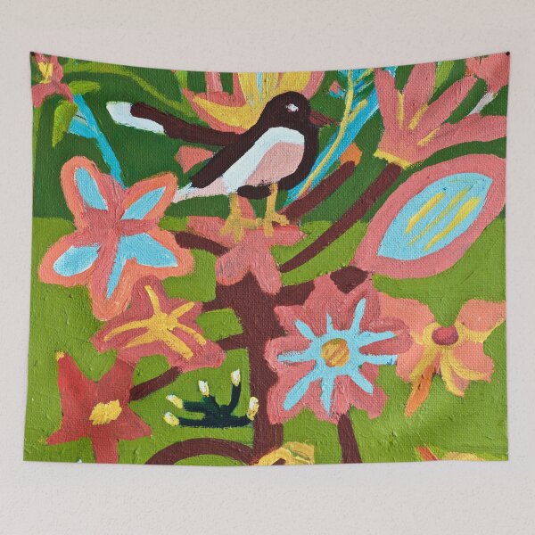 Item preview, Bird on a Flower Zionart Zion Levy Stewart designed and sold by Zion Levy Stewart.