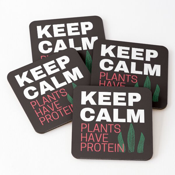 Item preview, Keep calm plants have protein designed and sold by Tecnofa.