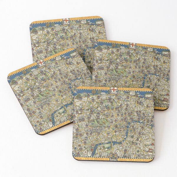 Item preview, 1927 Vintage Map - The Famous Wonderground Map of London Town designed and sold by Gin  Neko.