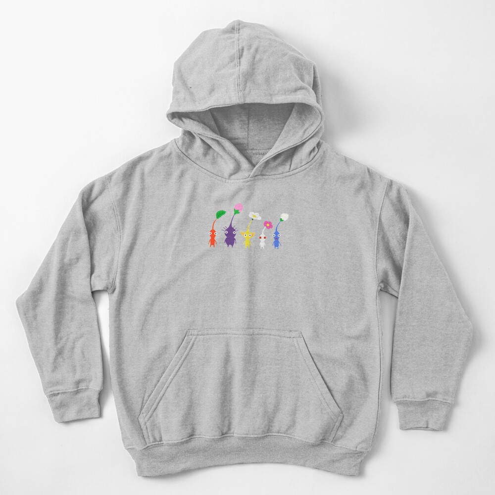 cute pikmin pattern Kids Pullover Hoodie