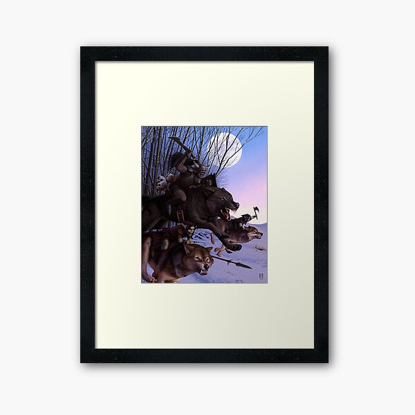 Hunting Pack Framed Art Print
