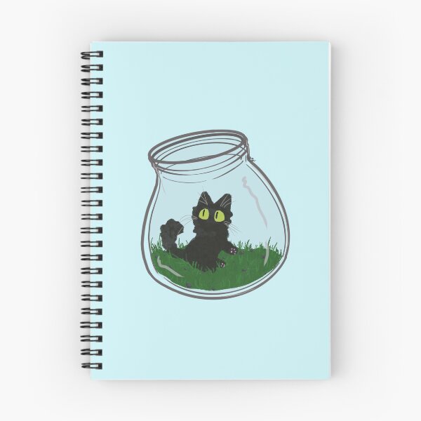 Item preview, Cat in glass bottle designed and sold by Salem Scribbles.