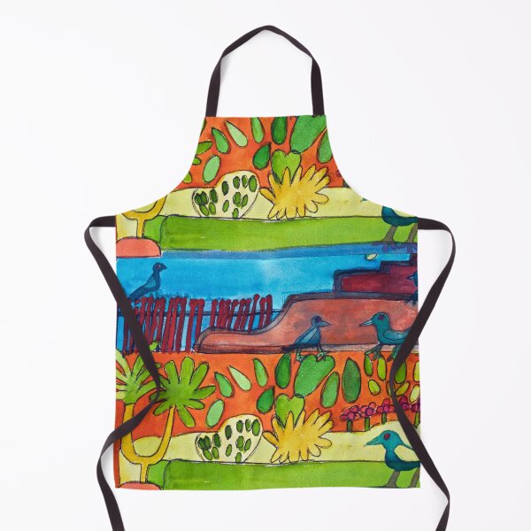 Item preview, Mexican Garden Courtyard Zionart Zion Levy Stewart Artist designed and sold by Zion Levy Stewart.