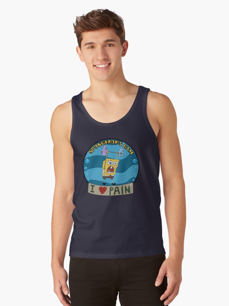 Thumbnail 1 of 3, Tank Top, Spongebob's Gym designed and sold by DanielDesigns.