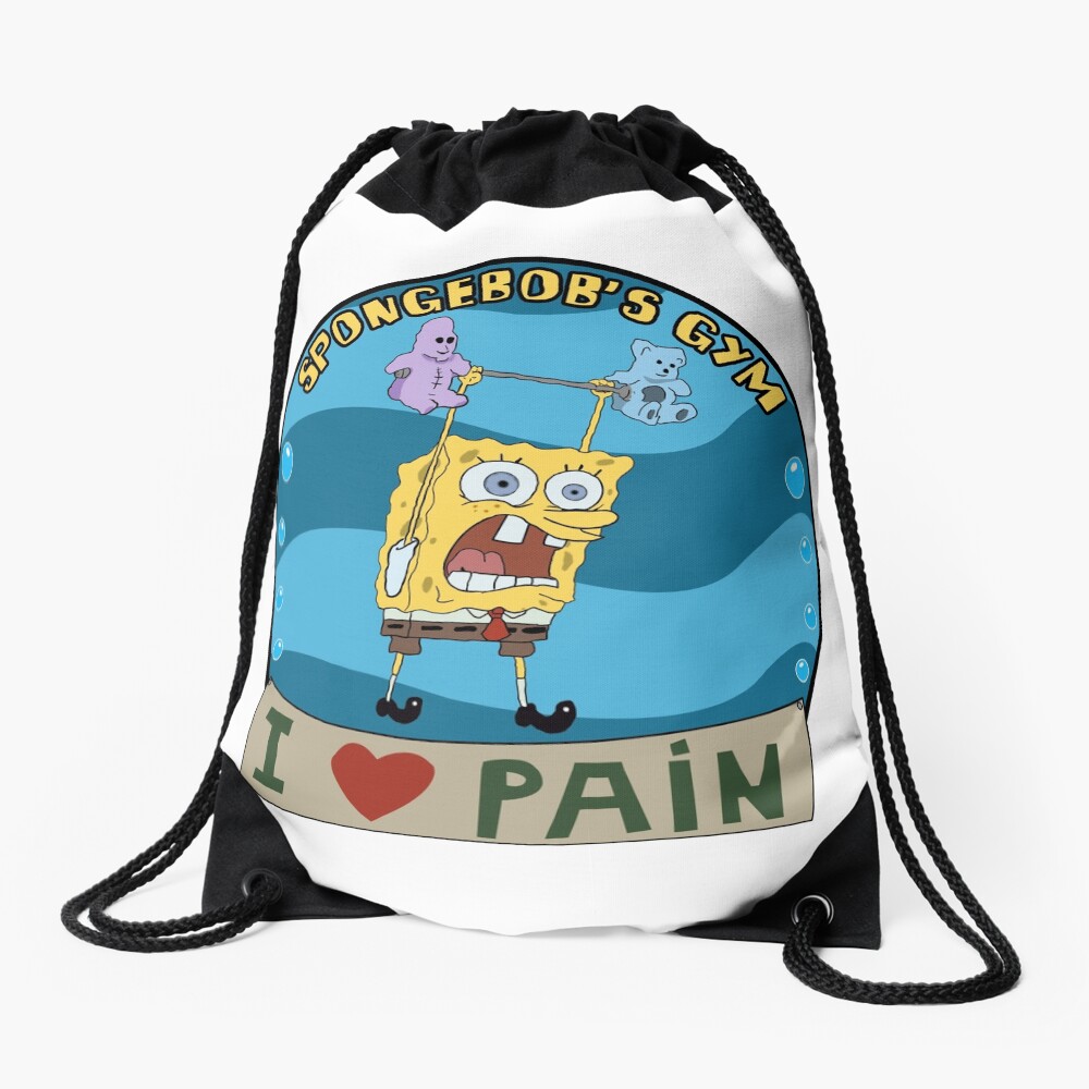 Spongebob's Gym Drawstring Bag