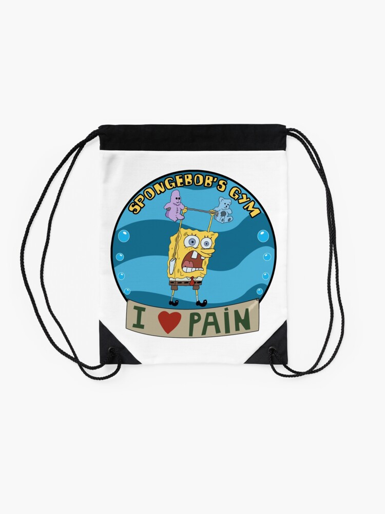 Alternate view of Spongebob's Gym Drawstring Bag