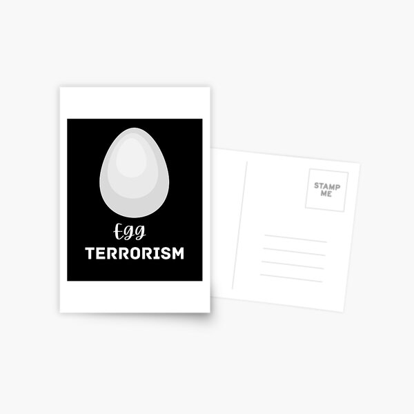 Egg Terrorism Postcard
