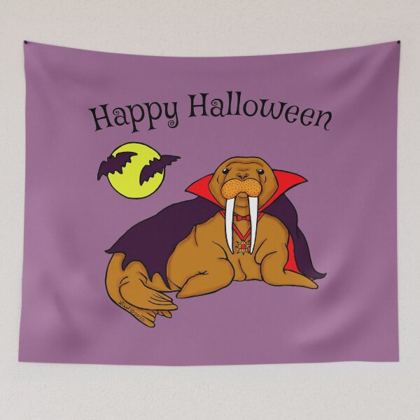 Item preview, Halloween Vampire Walrus designed and sold by sharkbait83.