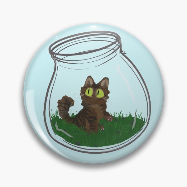 Item preview, Tabby Cat in glass bottle designed and sold by Salem Scribbles.