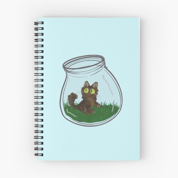 Item preview, Tabby Cat in glass bottle designed and sold by Salem Scribbles.