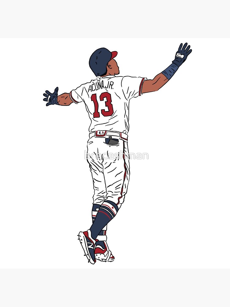 .com: Famous Baseball Player Ronald Acuna Jr Sports Poster