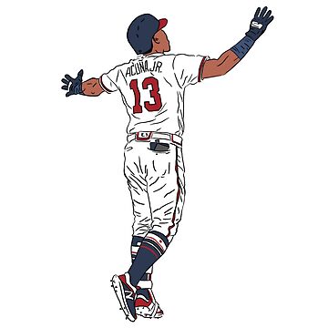 Ronald Acuña Jr. Jersey Spiral Notebook for Sale by ecscraps