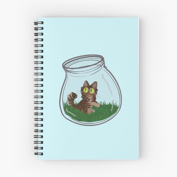 Item preview, Bengal Cat in glass bottle designed and sold by Salem Scribbles.