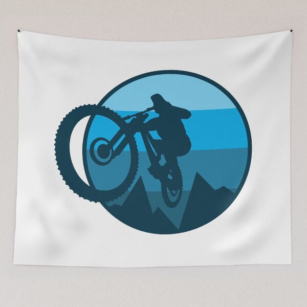 Item preview, Mountain Bike into the Night designed and sold by LivingItFunky.