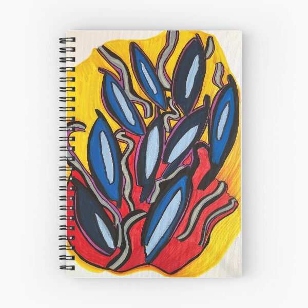 Item preview, Falling into Fire Original Abstract Mixed Media Acrylic Painting Marker Artwork Art designed and sold by Paint2morrow.