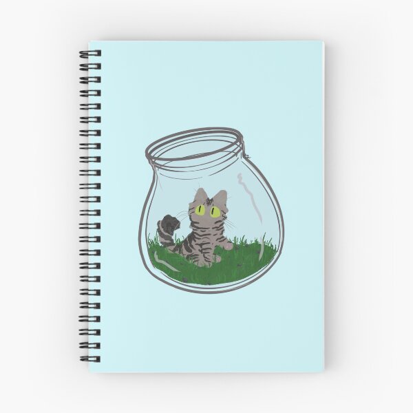 Item preview, American shorthair Cat in glass bottle designed and sold by Salem Scribbles.