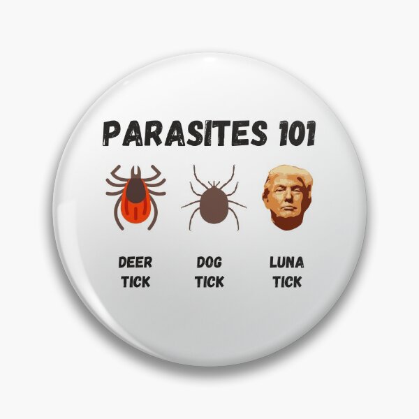 Item preview, Parasites 101 - Deer Tick, Dog Tick & Luna Tick Anti-Trump designed and sold by Passion Isles.