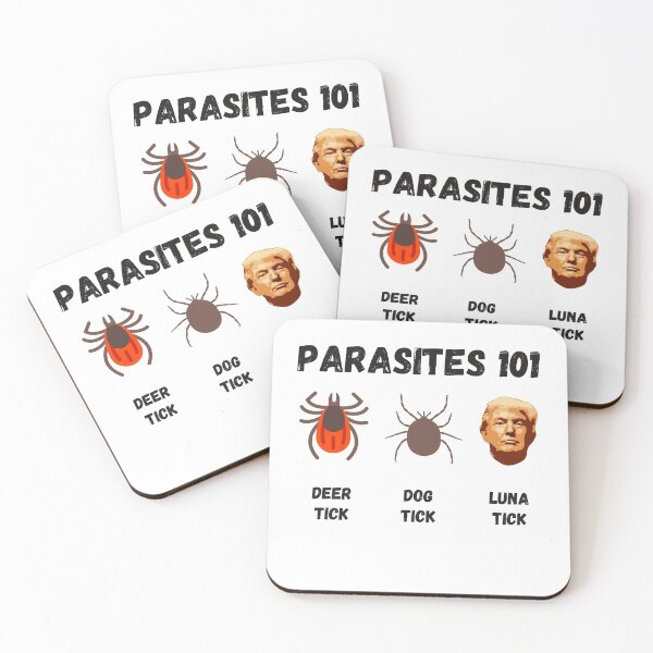 Item preview, Parasites 101 - Deer Tick, Dog Tick & Luna Tick Anti-Trump designed and sold by Passion Isles.