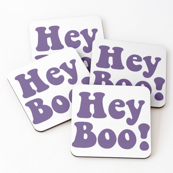 Item preview, Hey Boo! in purple designed and sold by LoJoLetters.