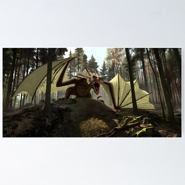 Forest Dragon Poster