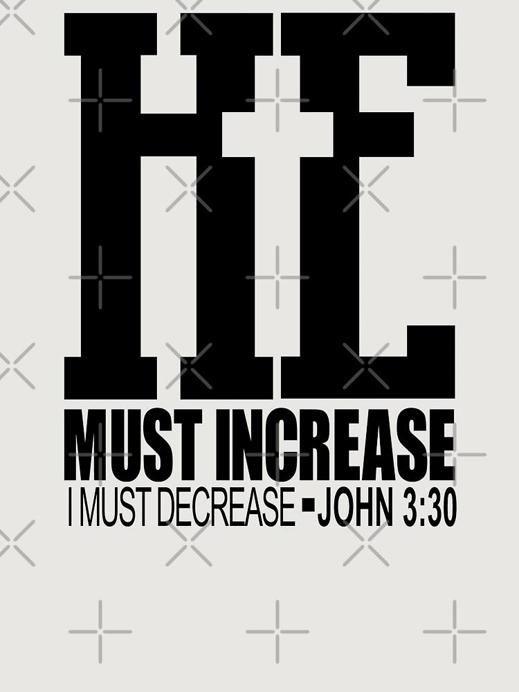 Thumbnail 6 of 6, Premium Oversized Hoodie, he must increase i must decrease john 3:30 designed and sold by PUNCH ME IN SHOP.