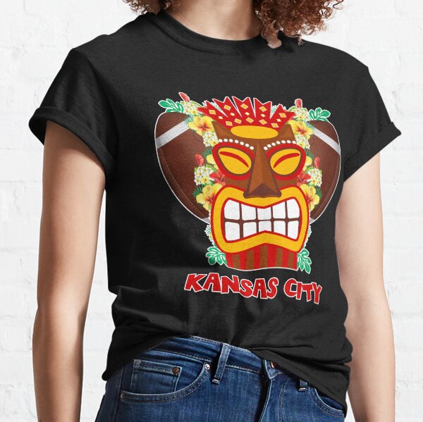 Kansas City Hawaiian Tropical Tiki Football Graphic Classic T-Shirt