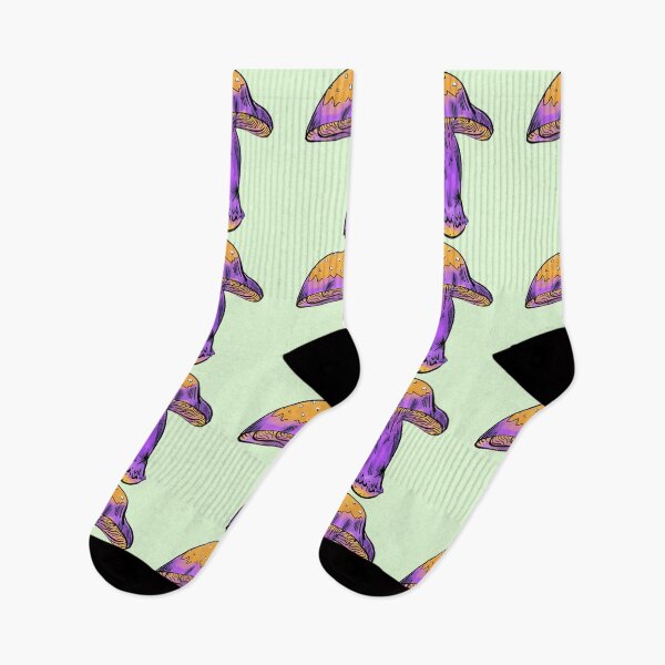 Item preview, Yellow and Purple Mushroom designed and sold by TheBeardedCat.