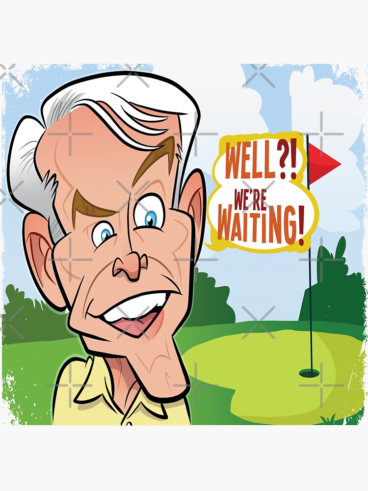 "Well We're Waiting Caddyshack" Sticker by teeshirtninja Redbubble