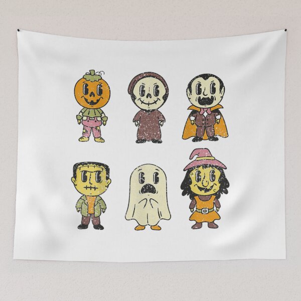 Item preview, Vintage Halloween Pumpkin Witch Ghost Vampire Retro designed and sold by YoungTo.