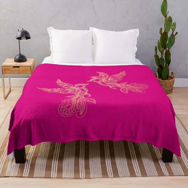 Item preview, Elegant Lovebirds - Gold/Hot Pink designed and sold by PawsitiveMum.