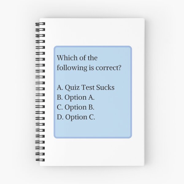 Item preview, Quiz Test Sucks designed and sold by nimitkhurana.