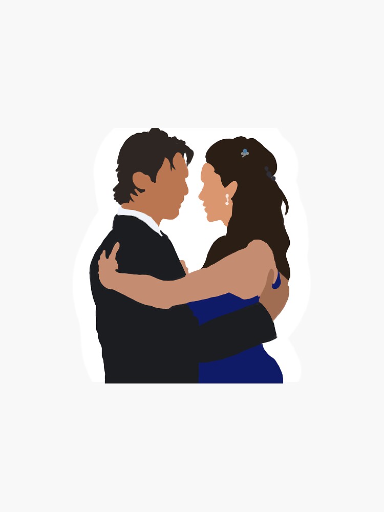 Delena Rain Kiss Sticker for Sale by Sofmacias