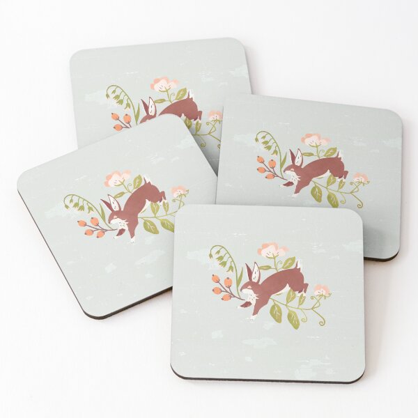 Item preview, "Dreamy Bunny" Whimsical Rabbit Illustration designed and sold by The Whiskey Ginger Design Shop.