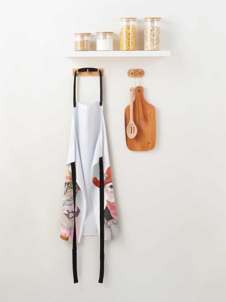 Alternate view of Cowboy Cats Apron
