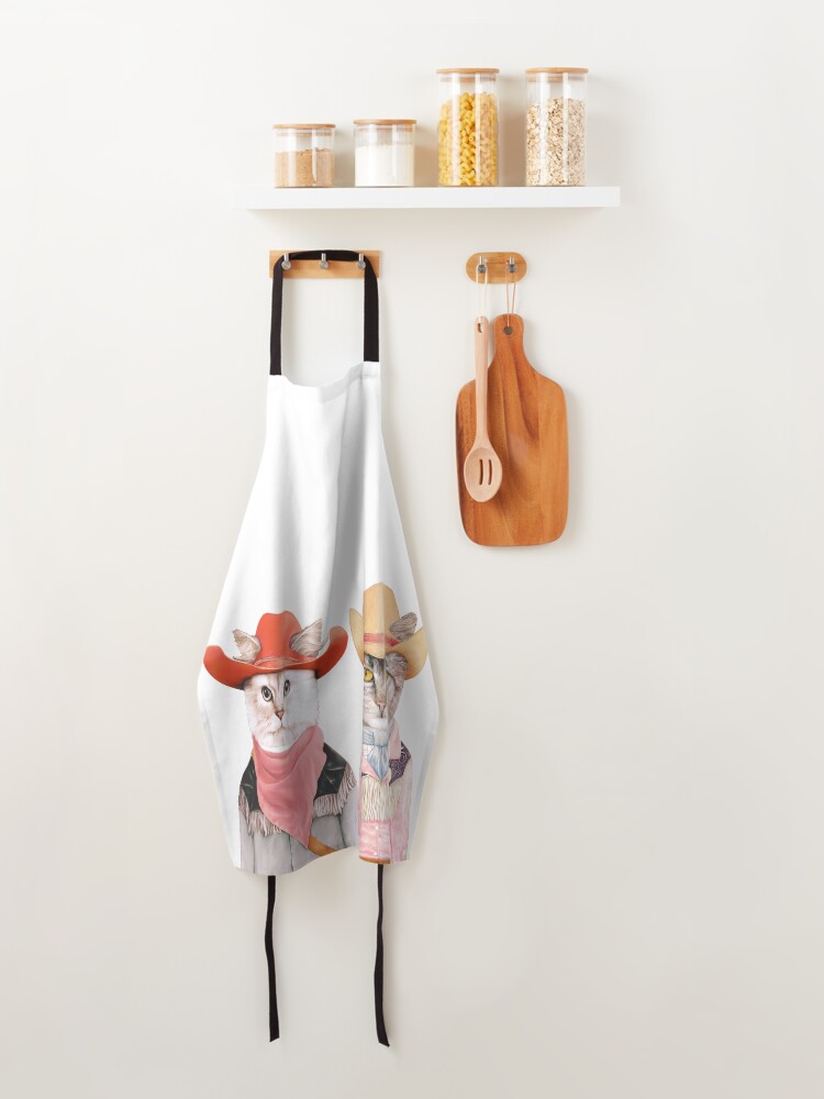 Alternate view of Cowboy Cats Apron