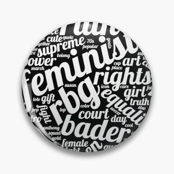 Item preview, RBG Feminist Black and White Design designed and sold by chris-ellis-art.