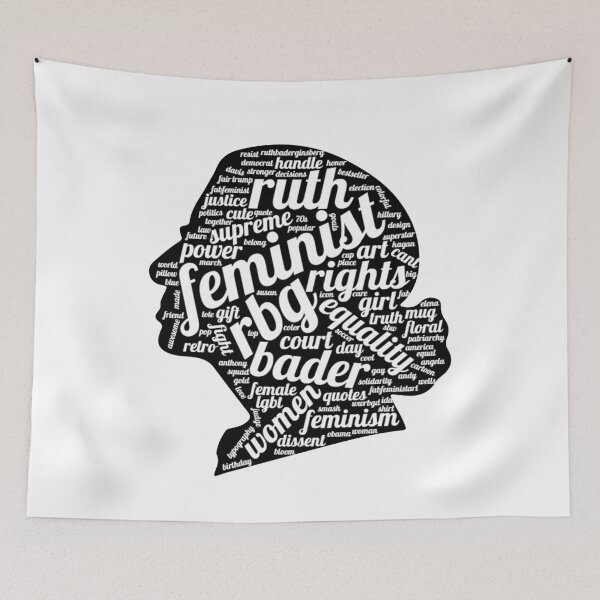 Item preview, RBG Feminist Black and White Design designed and sold by chris-ellis-art.