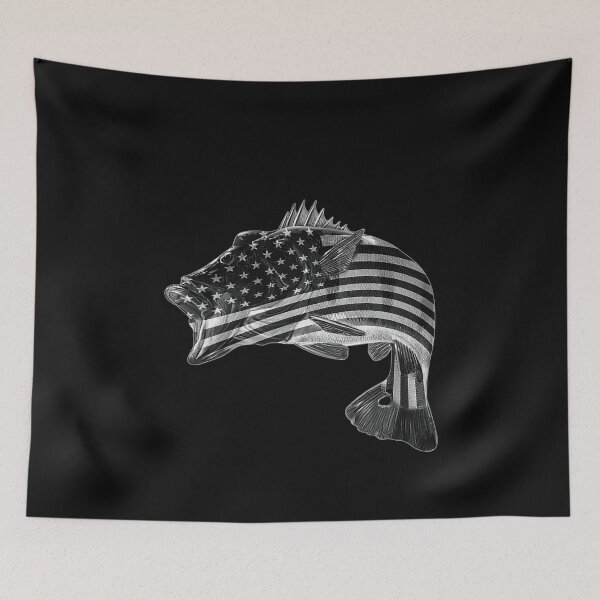 Item preview, Fish American Flag Fish Flag Pattern Love Fishing designed and sold by KathysRyan.